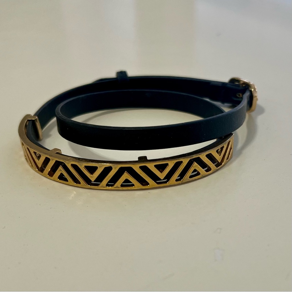 Express Black And Gold Geometric Bracelet 14$